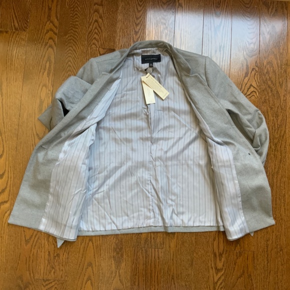 BANANA REPUBLIC Grey Blazer Single Button. Size 10P. - Picture 2 of 11